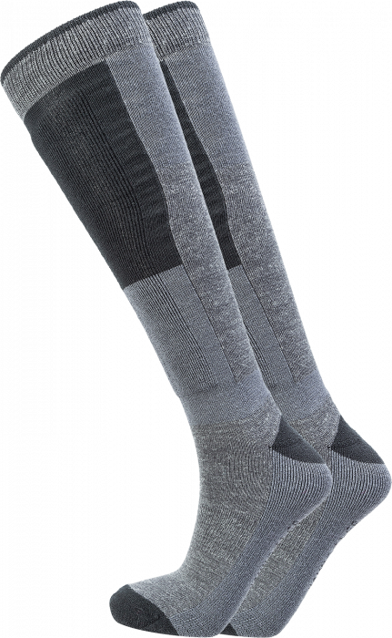 Whistler - Corsicana 2-Pack Ski Sock - Mørk Grå